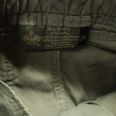 BOA Boy Scouts of America Switchback Uniform Pants Boys 8 Green Cargo Pockets