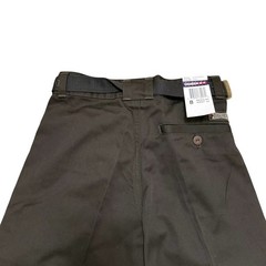 Bugle Boy Pleated Front Chino Pants Prep School Uniform w Belt Sizes 8 Brown NWT