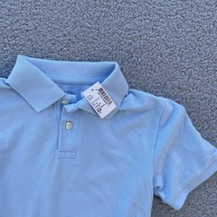 Old Navy Boy’s Blue Short Sleeve School Uniform Polo Shirt Size S (5-6)
