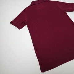 IZOD Polo Shirt Boys L 14/16 Burgundy Short Sleeve School Uniform Pique