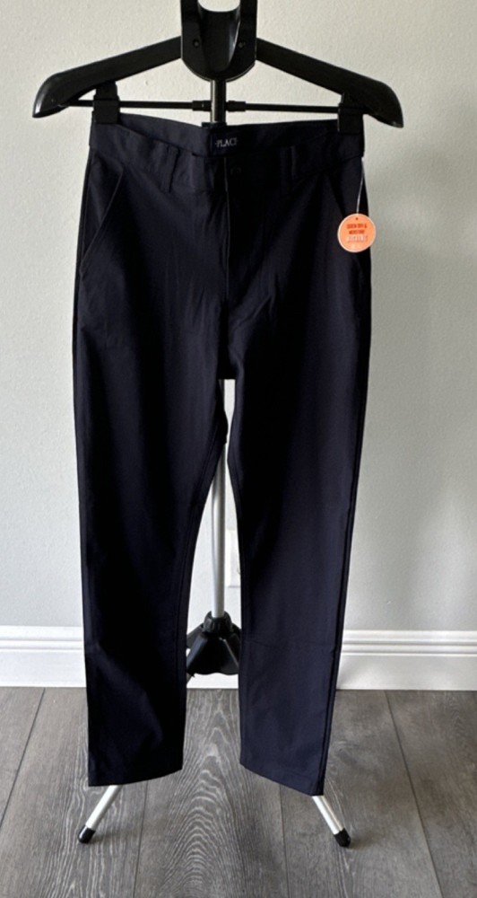 Boys Uniform Quick Dry Skinny Premium Chino Pants. Inner Adjustable Waist Tabs