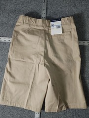 NWT French Toast boys youth size 14 adjustable waist uniform flat front shorts