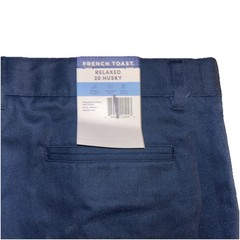 French Toast Navy School Uniform Dress Pant Relaxed Fit Adjustable Boys 20 Husky