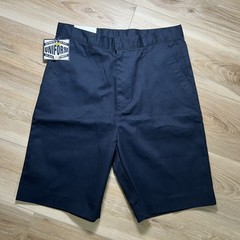 NWT Authentic Galaxy School Uniform Shorts Sz 20 SET OF 2 Khaki Navy Flat READ