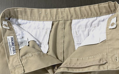 Authentic Galaxy School Uniform Pants Boys’ Beige Flat Front Size 10