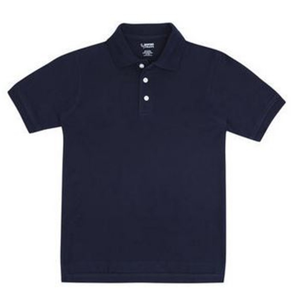 New! FRENCH TOAST School Uniforms Boys Sz 14 Husky Short Sleeve POLO Shirt Navy