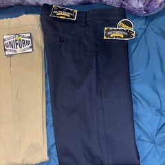 School Uniform Pants Boys 14 (2) Pack Adjustable Waist NEW Authentic Galaxy