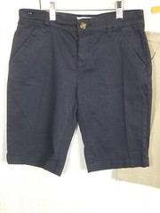 Old Navy Boys Built-In Flex Straight Uniform Shorts Blue/Beige Size 14 Lot of 3