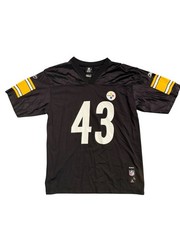 NFL Pittsburgh Steelers Football Jersey #43 Troy Polamalu Size: L (YOUTH)