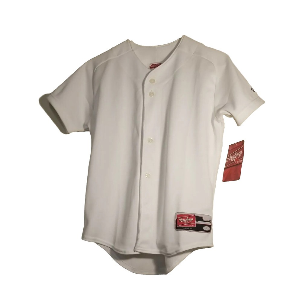 Rowling’s Youth’s Baseball Shirt Uniform White Boys New