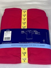 2pk French Toast Polo Pique Short Sleeve School Uniform Boys Sz S 6/7 red