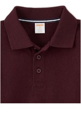 GYMBOREE Play Proof Boys Burgundy Stain-Resistant Polo Uniform Shirt