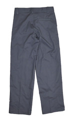 George Boys School Uniform Flat Front Straight Pants Adjusted Waist Gray Size 8