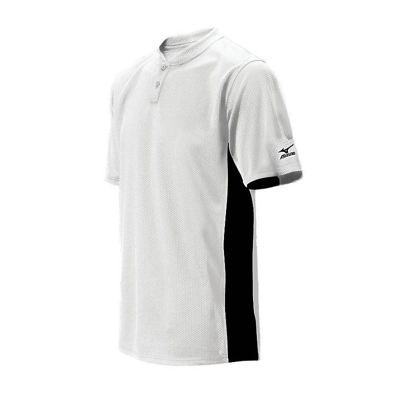 New Mizuno Baseball Jersey Boys SMALL Youth White & Black Shirt