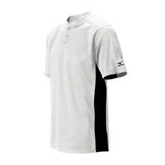 New Mizuno Baseball Jersey Boys SMALL Youth White & Black Shirt