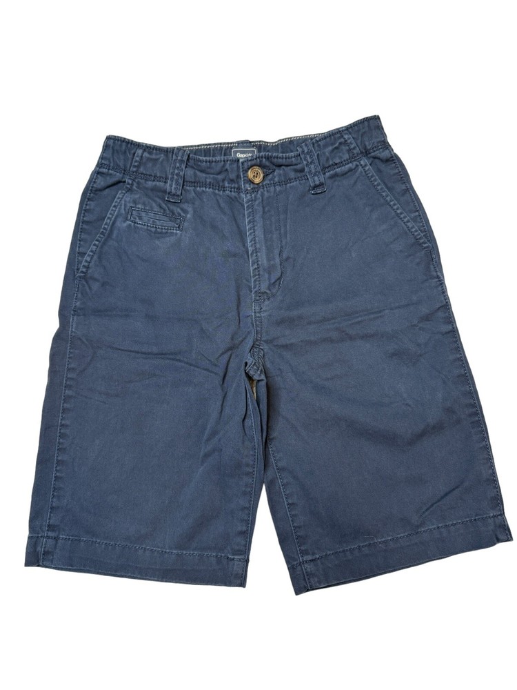 GAP Boy’s Navy Blue Chino School Uniform Shorts Size 10 w/ 9″ Inseam GUC
