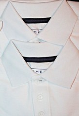 Simply Styled Boys’ Uniform White 2-Pack Polo Shirts Medium (8)