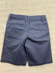 Cat & Jack Boys Youth 7 Blue Flat Front School Uniform Chino Shorts