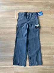 Dickies UNIFORM Gray Pant Reinforced Knee School Uniform Size 8 Regular NWT