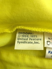 Vintage Familiar Snoopy Jacket 100cm 1970s United Feature Syndicate Rare