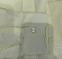 NWT Boys Light Yellow Long Sleeve Button Up Uniform Shirt Point Collar Size 18