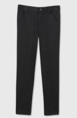 Cat & Jack Boy’s Flat Front Stretch Uniform Skinny Fit Pants Color Ebony Size 6