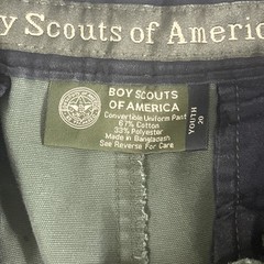 BSA Boy Scouts of America Uniform Shorts Youth 20 Waist 31-33 Olive Green Cargo