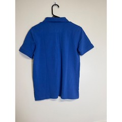 Real School blue short sleeve shirt youth large unisex pique polo