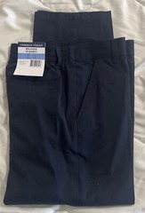 French Toast RELAXED Size 10 Husky Navy Blue School Uniform NWT