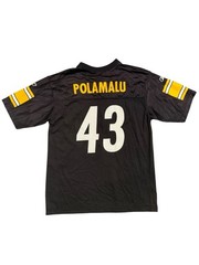 NFL Pittsburgh Steelers Football Jersey #43 Troy Polamalu Size: L (YOUTH)