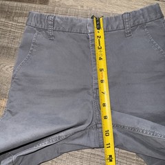Gap Kids Size 16 Slim Boys Shorts Gray Dress Uniform Chino Flat Front🔥👀
