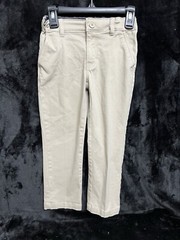 French Toast Boys Sz 6 Adjustable Waist Straight Fit Uniform Pants Khaki Tan