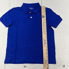 Old Navy Blue Tango Uniform Pique Short Sleeve Polo Boys Size Small NEW