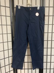 Lot Of 2 Flat Front Twill Pant School Uniforms 14 Husky Blue New SKU A44