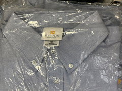 2pk DENNIS UNIFORM Unisex/Boys Oxford Short Sleeve Shirt, Blue Size Y20 Youth