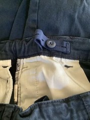 Place Set Of 2 School Uniform Pants Size 12 Boys Adjustable Waist Blue