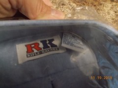 New in Package RK Rifle/Kaynee Boys Long Sleeve Size 14 Button Down School Shirt