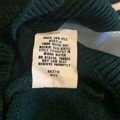 Flynn O’Hara Uniforms Boys V – Neck Pullover Sweater Size YS (6- 8 Years) Green