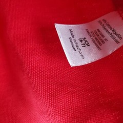 Wonder Nation Boys Red Polo Shirt Size 6-7 SS Cotton Uniform