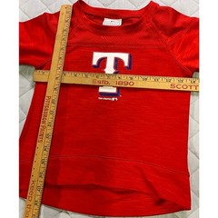 Texas Rangers MLB Baseball Youth S 6/6X Pullover Long Sleeve Sweatshirt Mesh
