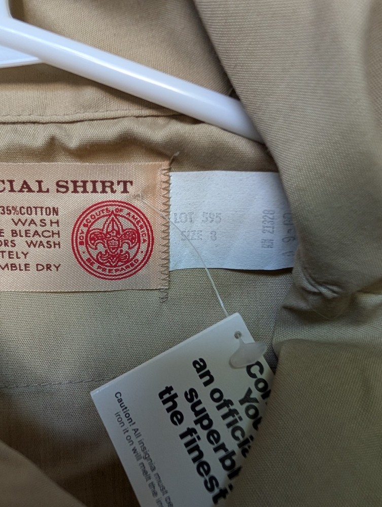 Boy Scouts BSA Long Sleeve Official Uniform Shirt – Youth Sizes 8 and 10 – NEW
