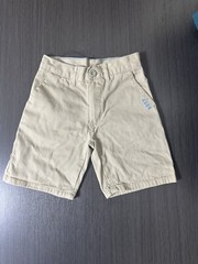 U.S.POLO ASSN Boys Sz 4 Khaki Shorts School Uniform Flat Front