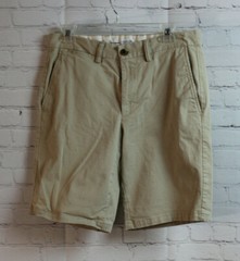 Old Navy Ultimate Slim Built in Flex Beige School Uniform Shorts Sz 30