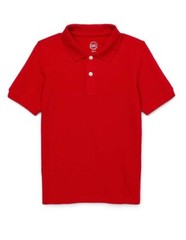 Wonder Nation Boys School Uniform Short Sleeves Pique Polo Shirt Choose Size (DM