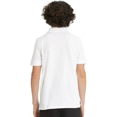 Real School Boys School Uniform Short Sleeve Pique Polo Shirt White XS (4-5)