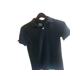 Cat & Jack Polo Shirt Boys Size Medium Light & Navy Blue School Uniform Lot of 2