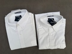 New lot of 2 Boys FRENCH TOAST FORMAL UNIFORM WHITE BUTTON DOWN Shirts 16H-18H