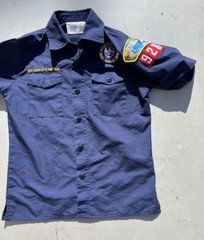 Kid’s Boy Scouts of America Shirt Navy Blue Uniform Official M Outdoor Camp