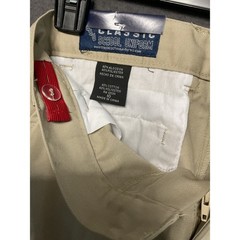 Classic School Uniform Shorts Boys 10 Khaki Flat Front Adjustable Schoolwear
