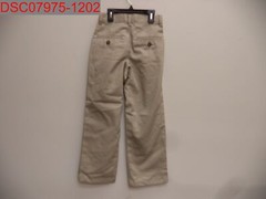 NWOT – Gegrge Boys’ Khaki Adjustable Waist Uniform Pants, Size 7S, 72097221601